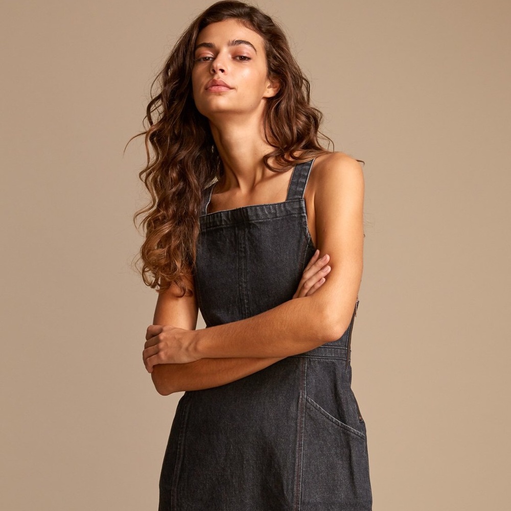 🌴🔆RVCA- ACE DENIM JEAN DRESS🔆🌴 - Picture 6 of 13